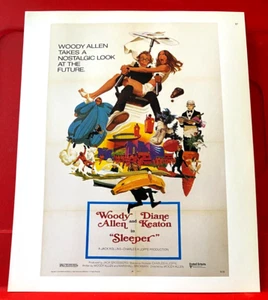 Sleeper Woody Allen/Diane Keaton Movie/Film Poster Art PICTURE/PRINT 12"x 9.5" - Imagen 1 de 3