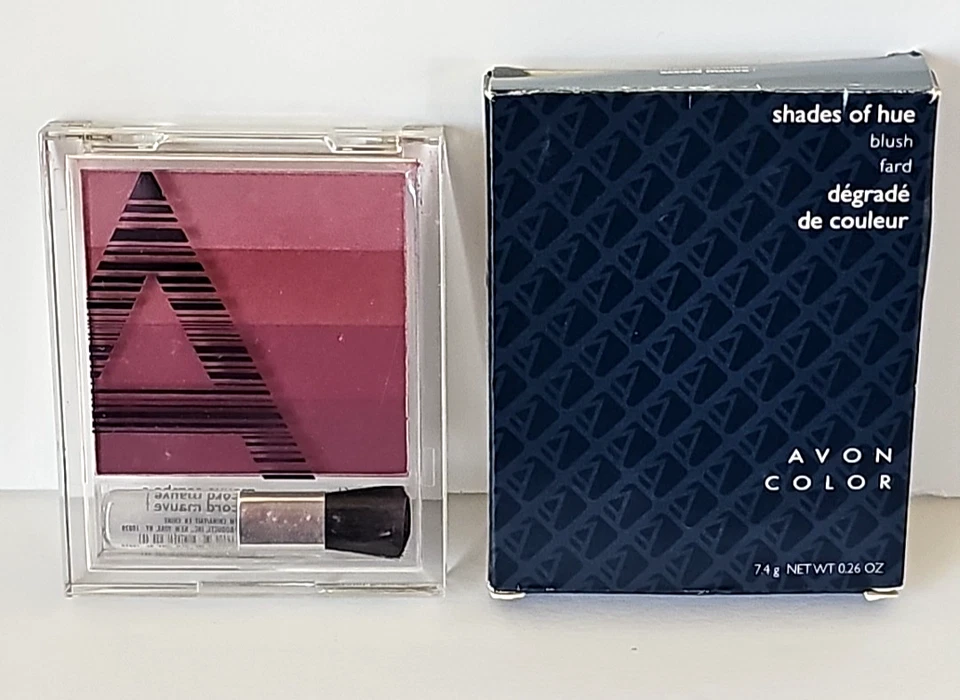 Avon Color Shades Of Hue Blush Mauve Combo NEW NOS Makeup Compact Mirror - Image 1 of 4