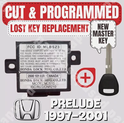 📮 LOST KEY REPLACEMENT & IMMOBILIZER PROGRAMMING HONDA PRELUDE 1997-2001 📮 - Image 1 of 4