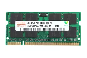Hynix 4GB 2Rx8 PC2-6400S DDR2 800Mhz CL6 Laptop Model SO-DIMM 1.8V RAM Memory^! - Picture 1 of 8