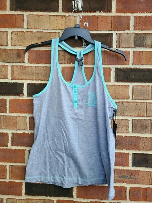 Camiseta sin mangas US Polo Assn gris con ribete azul y logotipo talla XL NUEVA CON ETIQUETAS Foto 1 de 4