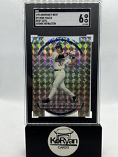 Mike Piazza HoF'er 1996 Bowmans Best Cuts #9 Atomic Refractor SGC 6 LA Dodgers
