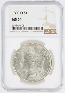 1898-O Morgan Dollar NGC MS64 New Orleans Minted Silver Dollar No Reserve - Picture 1 of 4