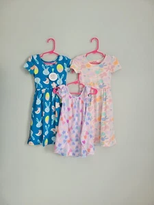 Dot Dot Smile Dress Girl's Baby 12-24mo Bundle 3pc Lot Twirl Bunny Maxi NWT - Picture 1 of 7