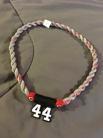 Cincinnati Reds ELLY DE LA CRUZ #44 Double Rope Team Necklace 22" FAST! FREE! Cover