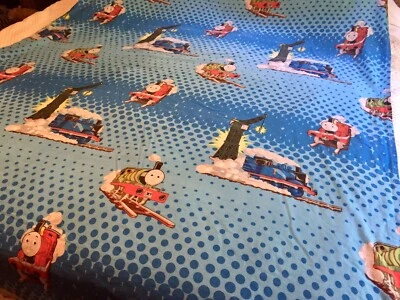Thomas & Friends Trains 2011 Gullane Twin Flat Sheet Kids Boy's Bedding - Image 1 of 4