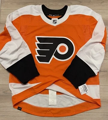 NUEVA Camiseta Adidas MiC Philadelphia Flyers Team Edición Auténtica Naranja Casa 54 Foto 1 de 4