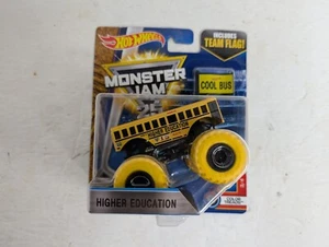 Hot Wheels Monster Jam 25 Higher Education Toy School Bus 2017 Re-Crushable Car - Picture 1 of 4
