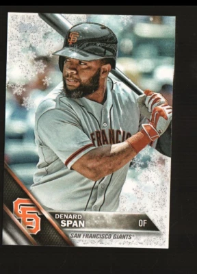 2016 Topps Holiday Metallic Snowflake #HMW113 - Denard Span   16-993 - Image 1 of 2