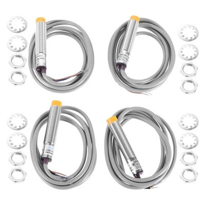 4Pcs LJ12A3-4-Z/BX Unshielded M12 Inductive Proximity Sensor Approach Switches - Image 1 of 4