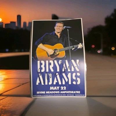 Bryan Adams Signed 11x17 Concert Poster 5/22/2015 30th Anniversary Reckless TOUR - Image 1 of 4
