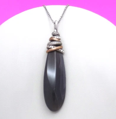 Brighton Anillos de Neptuno Pirámide Bandas Ágata Collar Nuevo con Etiquetas $98 Joyería Foto 1 de 4