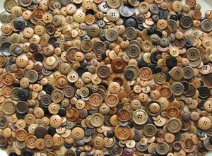 1.75 Pounds Antique Vintage Vegetable Ivory Buttons VI Tagua Nut Corozo Lot 1 - Picture 1 of 7