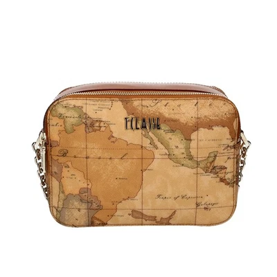 Alviero Martini - Bolso de hombro con cadena y doble cremallera E047, Beige Foto 1 de 4