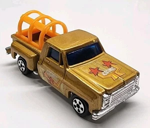 Vintage Unbranded Gold Chevy C-10 Stepside Pickup Truck 1:64 Diecast Cosmos - Picture 1 of 10
