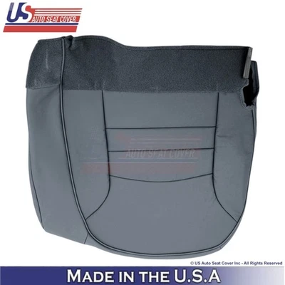 Cubierta de asiento inferior gris para conductor de cuero sintético Ford Crown Victoria 1998-2002 Foto 1 de 4