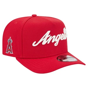 Men's New Era  Red Los Angeles Angels Local Play A-Frame 9FIFTY Snapback Hat - Picture 1 of 5