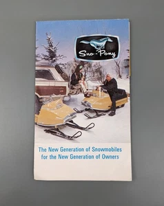 Sno-Pony Snomobiles Brochure/Ad ~ 1970s ~ Blasts Off Faster, Turns Quicker - Picture 1 of 3