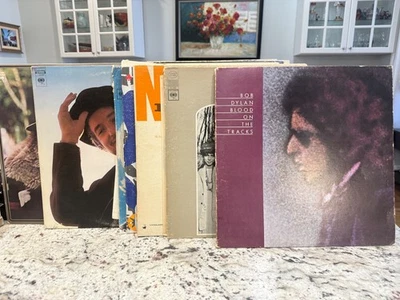 BOB DYLAN 8X VINYL LP LOT BLOOD ON THE TRACKS DESIRE  NEW MORNING EMPIRE NASHVIL - Image 1 of 4