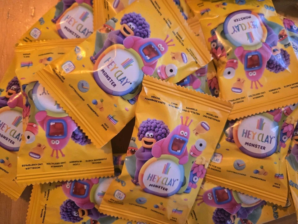 NEU - REWE Sammelaktion - Hey Clay Monster - Knete - 10 Stück - Bild 1 von 1