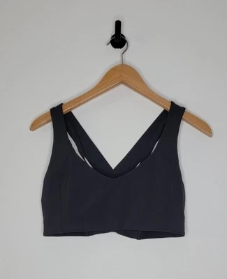 Sujetador Lululemon Sweat Times negro espalda cruzada espalda para mujer talla 8  Foto 1 de 4