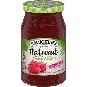 Smucker's Natural Red Raspberry Fruit Spread, 17.25oz - Picture 1 of 2