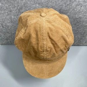 Musto Corduroy Cap Unisex One Size Brown Cord Newsboy Gatsby Baker VGC - Picture 1 of 10