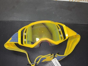 Scott Goggles Yellow Chrome Lens DAMAGED - Foto 1 di 5