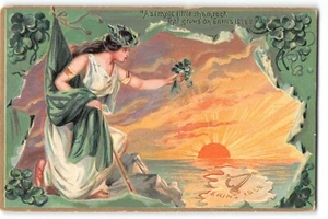 Postcard Raphael Tuck & Sons 1908 Erin’s Isle, St. Patrick’s Day, Irish Shamrock - Picture 1 of 2