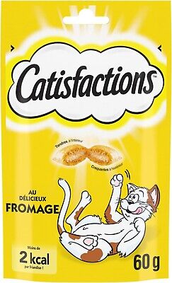 CATISFACTIONS Friandises Au Fromage Pour Chat Et Chaton, 1 Sachet De 60g  • 9.99€