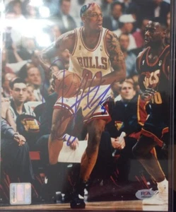 Dennis Rodman signed photo 8x10 PSA authentication. - Picture 1 of 2