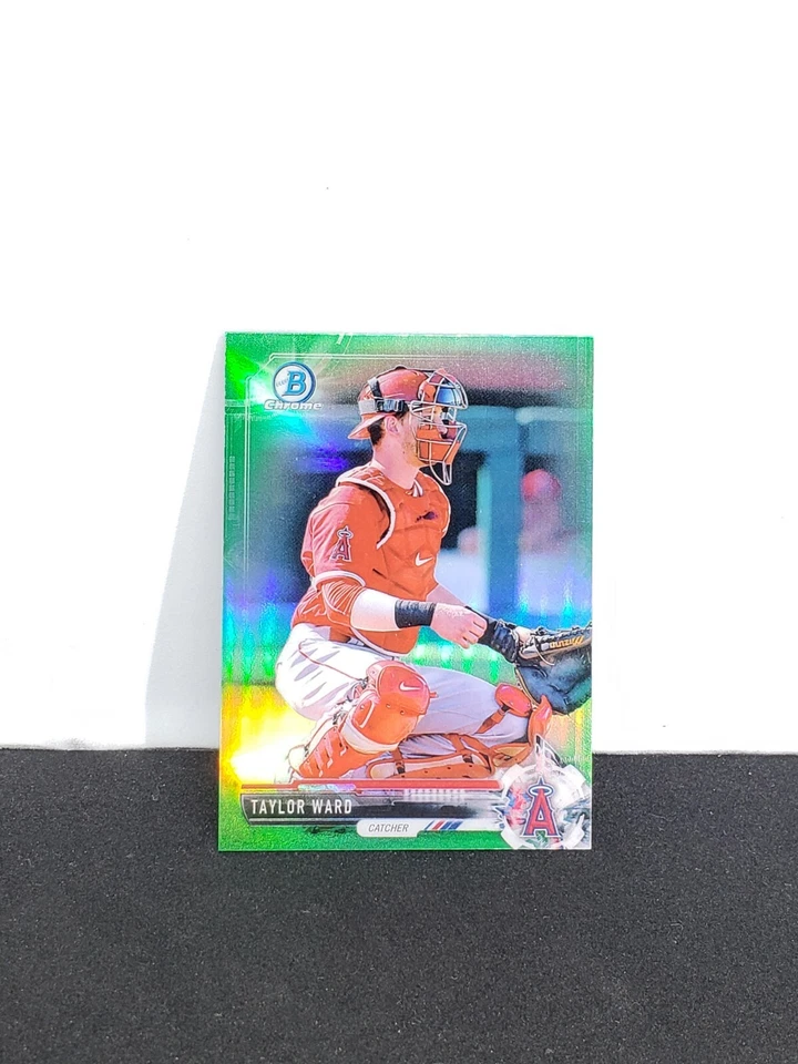 Taylor Ward Rookie Green Refractor #/99 2017 Bowman Chrome Mini #BCP96 Angels - Image 1 of 2