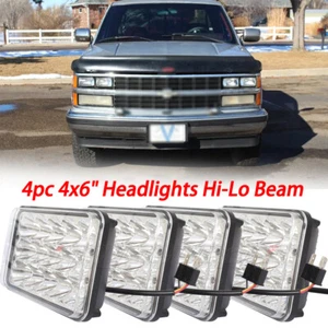 Faros estándar Fit Chevrolet C1500 Silverado 1989 4x6" haz alto/bajo H4651 DOT - Imagen 1 de 9