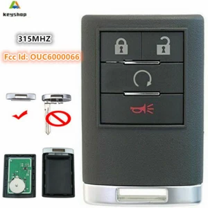 Replacement Remote Car Key Fob for Cadillac 07-14 Escalade, ESV, EXT 07-09 SRX - Imagen 1 de 4