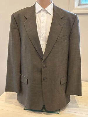 Monsieur Givenchy Wool Blazer Sport Coat Suit Jacket Gray Mens 46R Two Button - Image 1 of 4