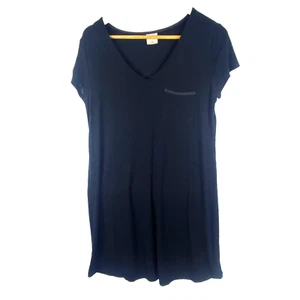 Soma Mujer PJ Camisa para Dormir Vestido de Noche Talla S Mangas Cortas Negro Suave Elástico - Imagen 1 de 8