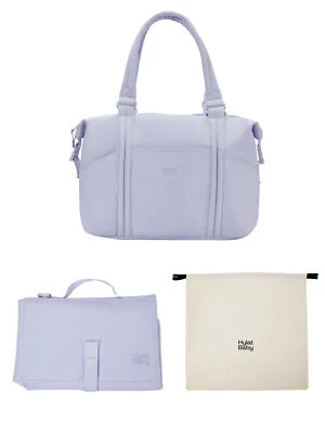 Hylat Baby Sac à langer avec matelas à langer et sac en toile - Violet clair - Photo 1/4