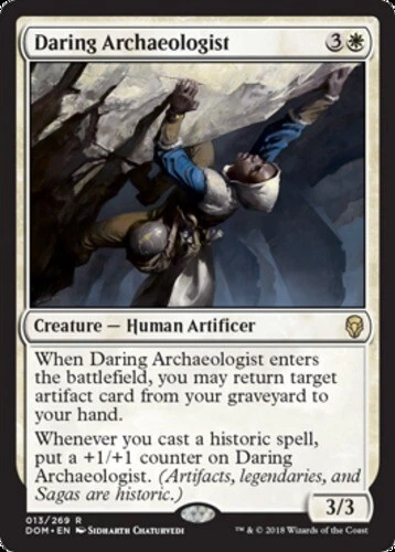 x1 Daring Archaeologist R MTG Dominaria M/NM, English - Image 1 of 1