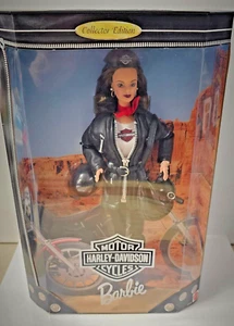 Barbie Harley Davidson Doll Collector Edition Brunette 1998 Vintage 22256 NIB - Picture 1 of 5