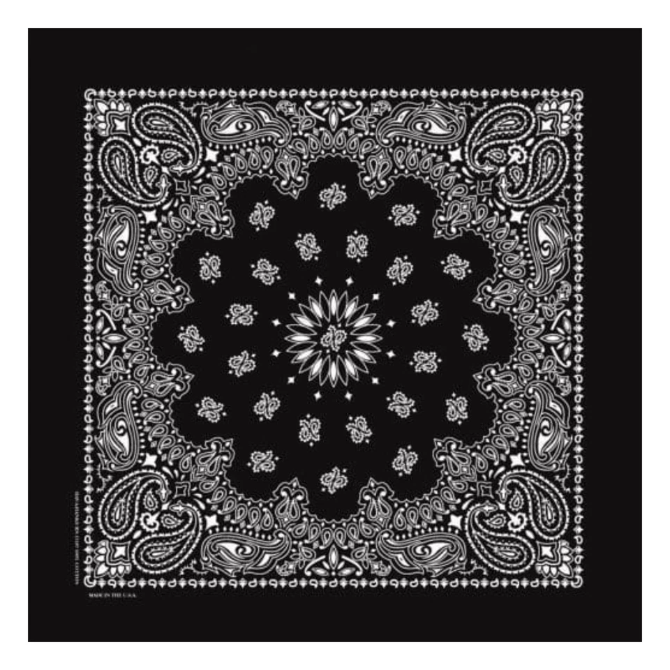 Bandana Black Farmer Hank 17x17, Hecha en EE. UU., Hav-A-Hank Foto 1 de 1