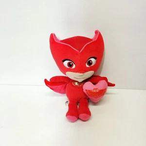 PJ Masks Owlette 8" Plush Stuffed Toy Holding A Heart Pillow by Just Play - Picture 1 of 4