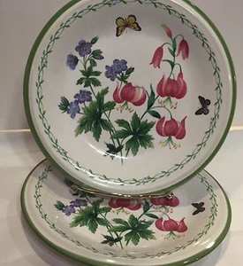 STUDIO NOVA GARDEN BLOOM Y2372 SALAD / DESSERT PLATES (2) 7.75" DIAMETER - Picture 1 of 5