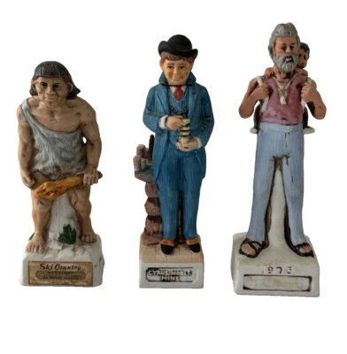 Lot 3 CYRUS NOBLE OREGON CAVEMAN and HIPPIE GENERATION GAP Empty Decanters - Image 1 of 4