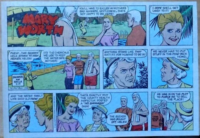 Mary Worth by Joe Giella - lot of 52 full color Sunday comic pages Complete 1996 - image 1 of 3