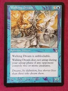 Magic The Gathering STRONGHOLD WALKING DREAM blue card MTG - Picture 1 of 2