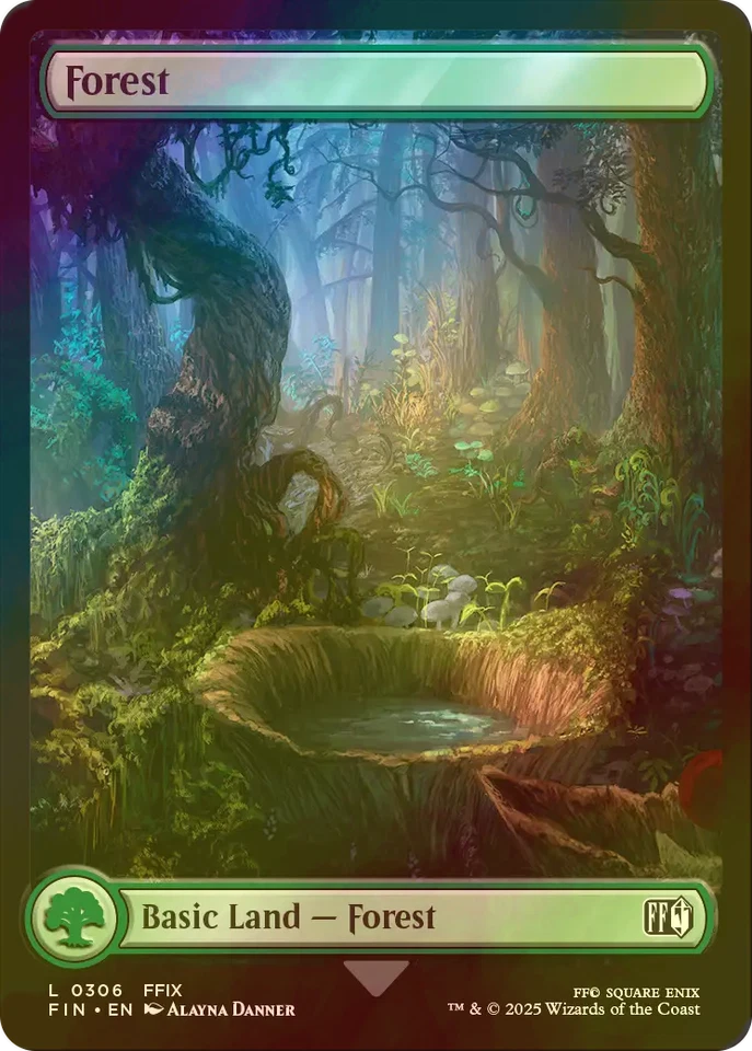 MTG FOIL Forest No.306 (Full Art ) English - Image 1 of 1