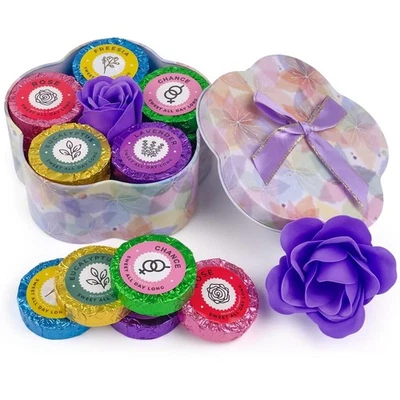 LEOCE Shower Steamers Aromatherapy 20 Pack - Gift for Women Set with Flower Shape M...