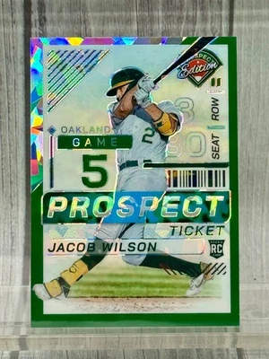 2024 Panini Prospect Edition Green/Blue Ice Prizm #'D Jacob Wilson  & More - PYP - Image 1 of 3