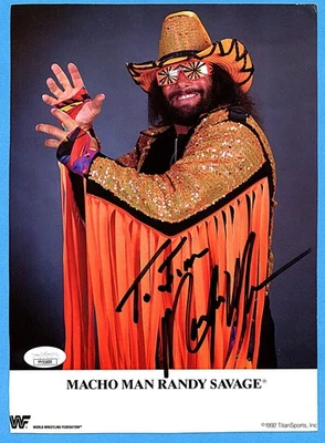 Macho Man Randy Savage Auto Autograph Signed JSA LOA COA Authenticated Photo - Image 1 of 2
