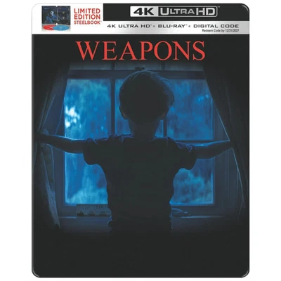 WEAPONS STEELBOOK 4K ULTRA HD + BLU-RAY + DIGITAL NEW! SEALED! - Image 1 of 4
